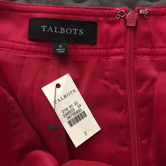 Talbots Red skirt - Picture 2 of 4